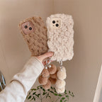 ファーパールチャームスタンドiPhoneケース