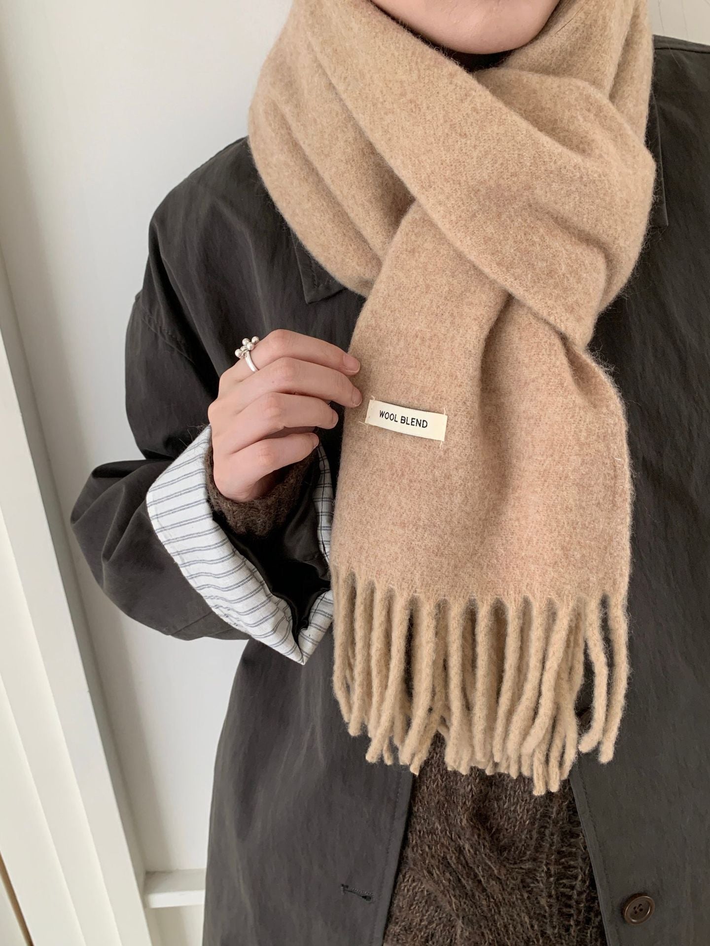 ウールライクシンプルマフラー