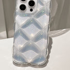 クリアキルティングラメiPhoneケース