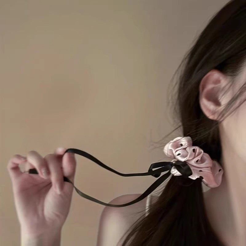 ドット柄リボン｜ガーリーシュシュ