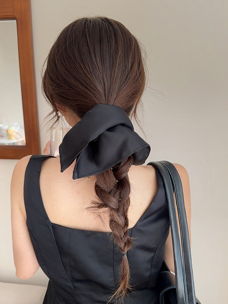 大きめリボン風｜サテンシュシュ