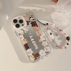 【ミラー×チャーム】アニマルいっぱい｜iPhoneケース