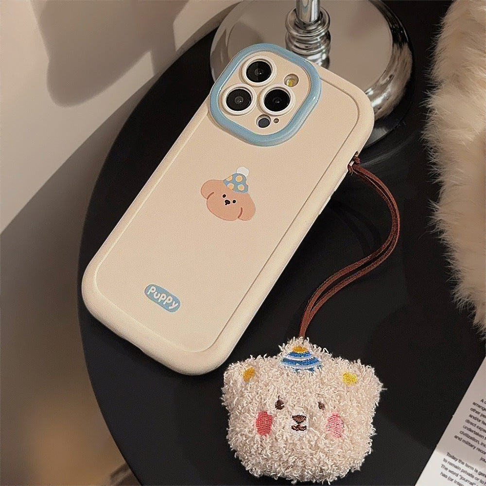もふもふ｜ぬいぐるみチャーム付きiPhoneケース