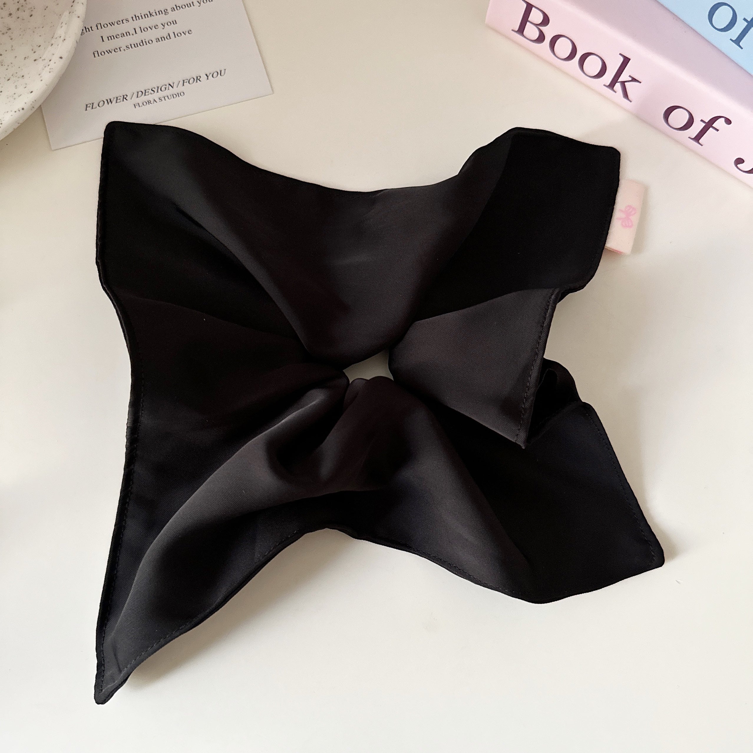 大きめリボン風｜サテンシュシュ