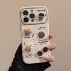 くまカフェ日和｜立体スイーツiPhoneケース