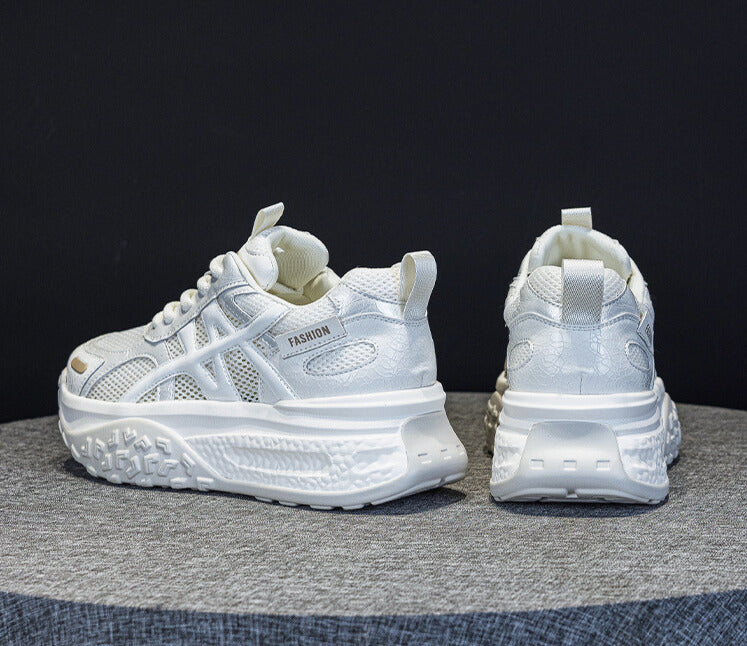 ボリュームメッシュ｜サイドライン厚底スニーカー