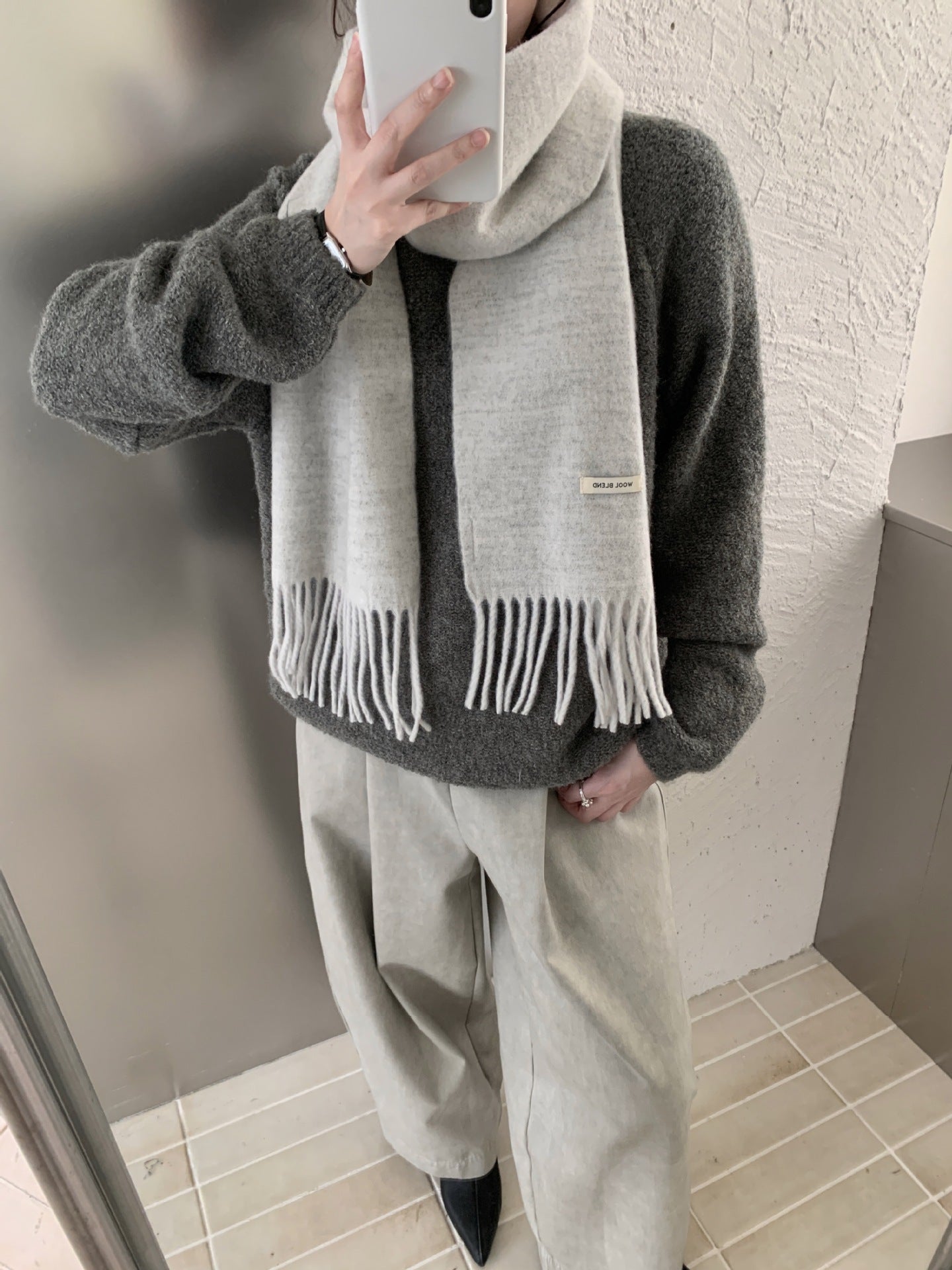 ウールライクシンプルマフラー