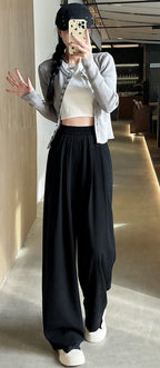 脚長シルエット｜ワイドデニムパンツ