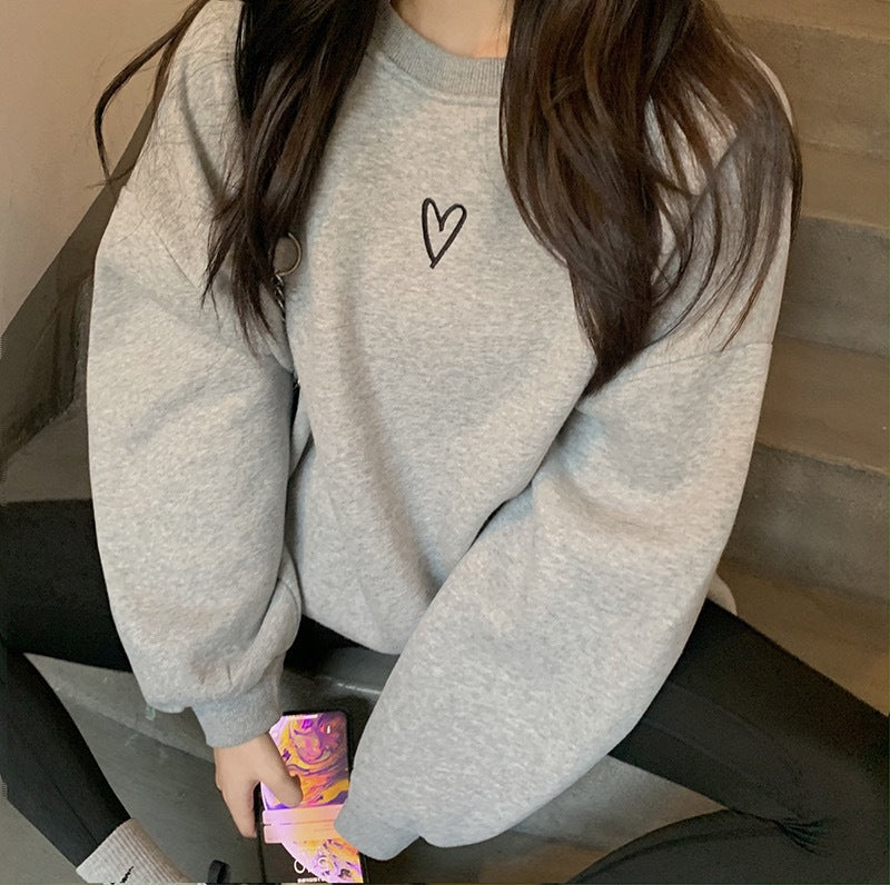 ハートロゴフリーススウェット