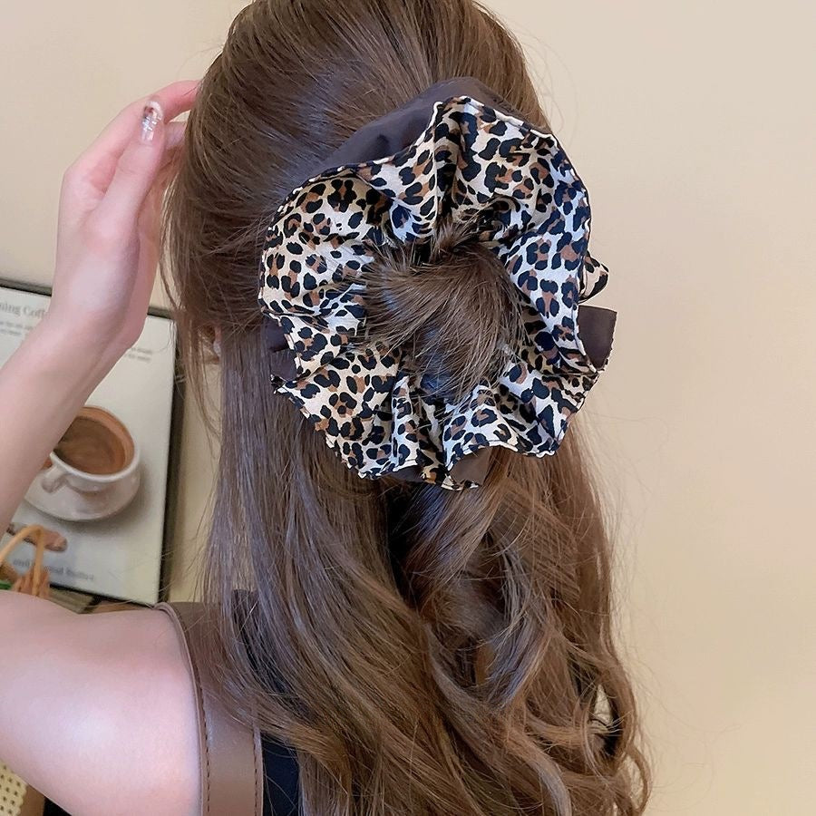 レオパード柄｜ボリュームシュシュ