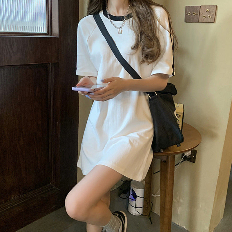 スポーティライン｜コットンワンピース