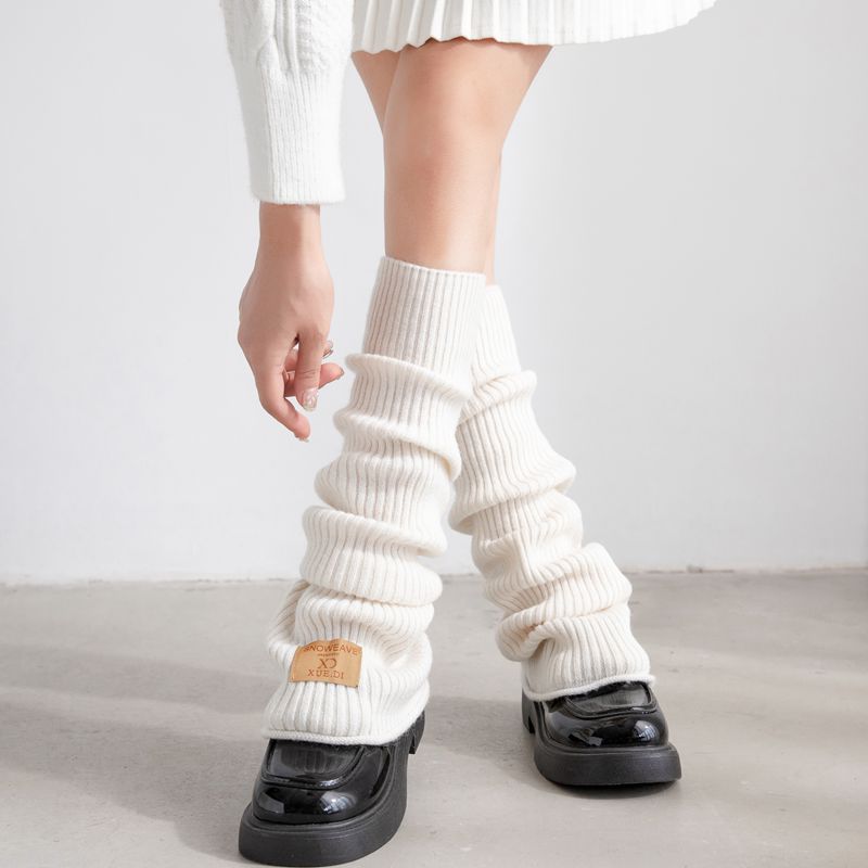 リブニットレッグウォーマー