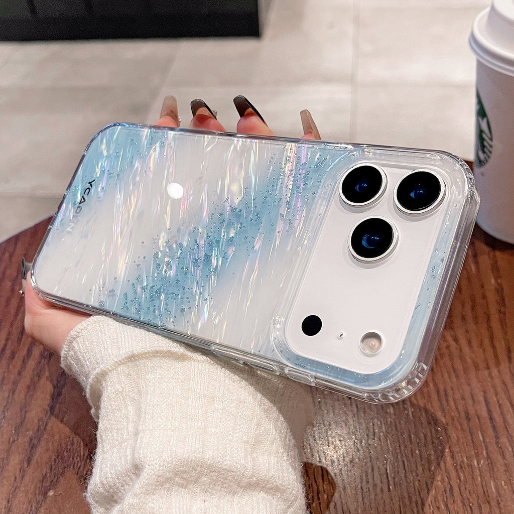 【iPhone17シリーズ対応】オーロラグラデーション｜クリアiPhoneケース