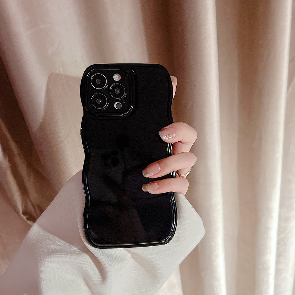 波打ちラインがかわいい｜ツヤ系iPhoneケース