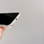 クリアキルティングラメiPhoneケース