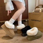 ボアショート厚底ムートンブーツ