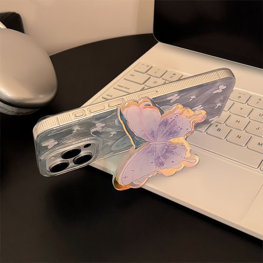 きらめくバタフライ｜スタンド付きiPhoneケース
