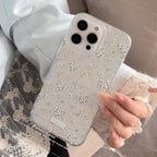 ブルーフラワー｜クリアiPhoneケース