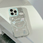 アニマル柄｜ストラップ付きミラーiPhoneケース