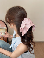 大きめリボン風｜サテンシュシュ