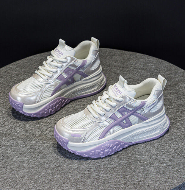 ボリュームメッシュ｜サイドライン厚底スニーカー