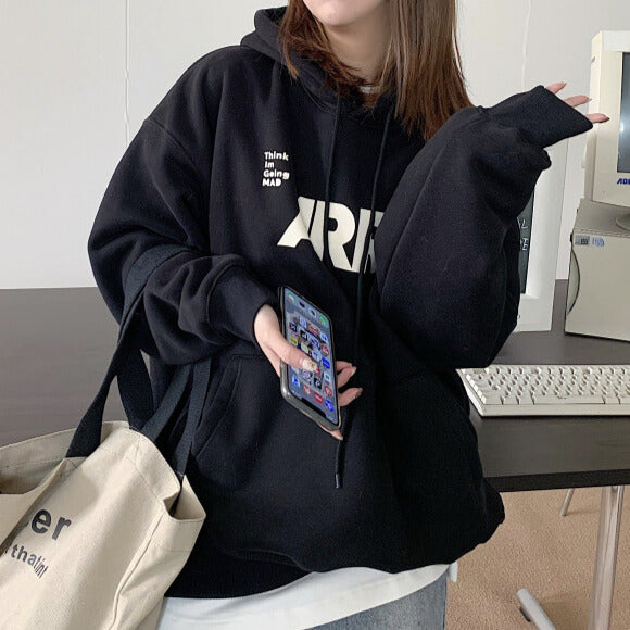 ビッグロゴフーディ｜ゆるだぼパーカー