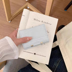 クロコ調デザイン｜コンパクト三つ折り財布