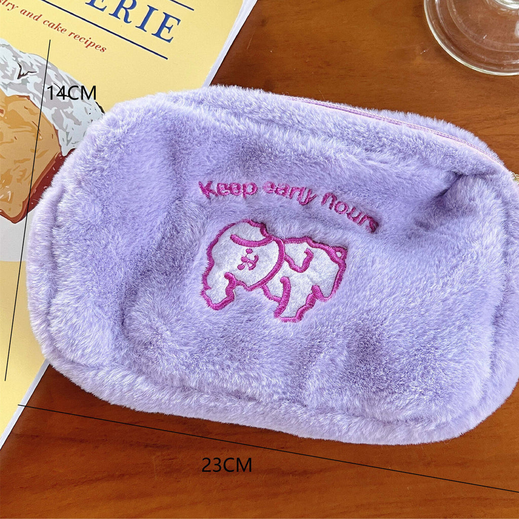 カラフルデザイン｜ふわもこ小物ポーチ