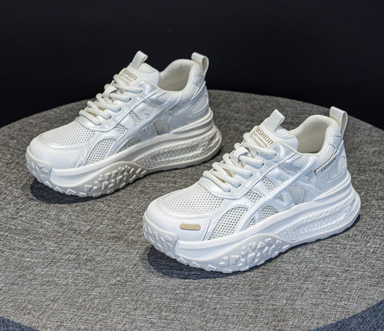 ボリュームメッシュ｜サイドライン厚底スニーカー