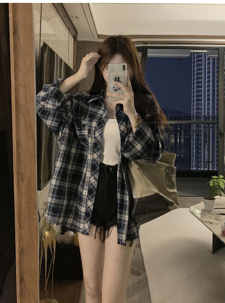 ゆるシルエット｜ストライプオーバーシャツ