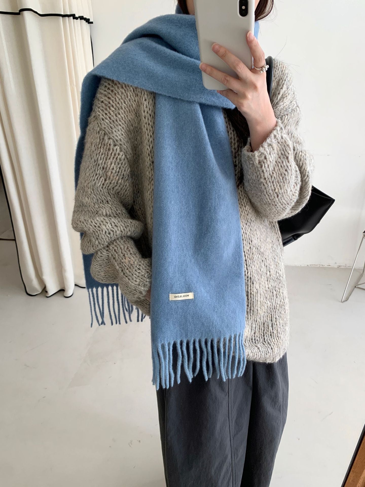 ウールライクシンプルマフラー