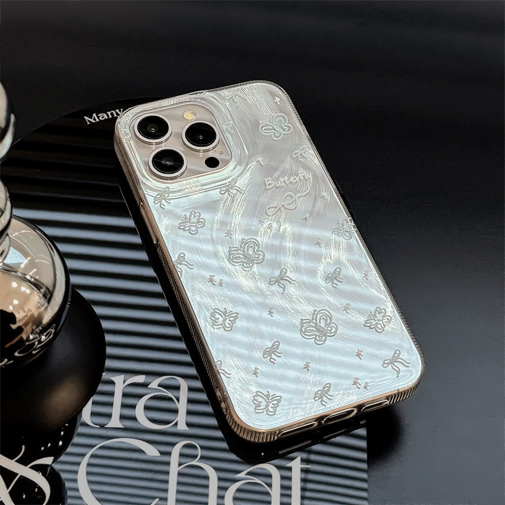 ゆらめく輝き｜バタフライ柄iPhoneケース