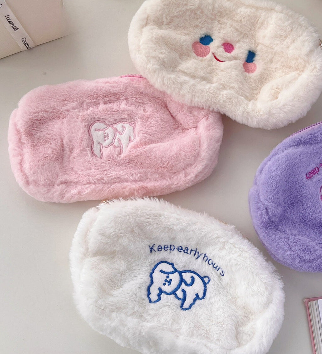 カラフルデザイン｜ふわもこ小物ポーチ