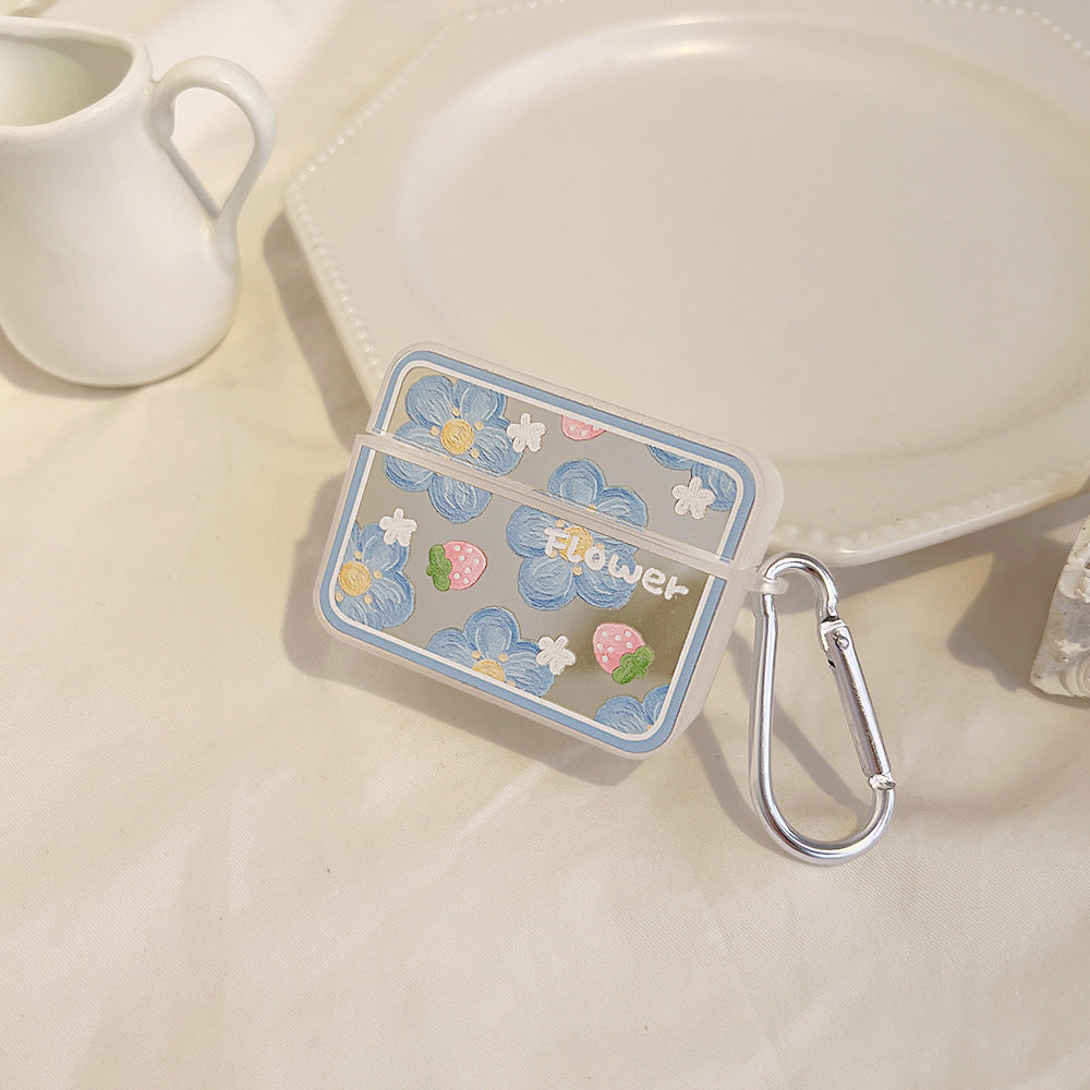 flowerデザイン｜いちごとお花のAirPodsケース