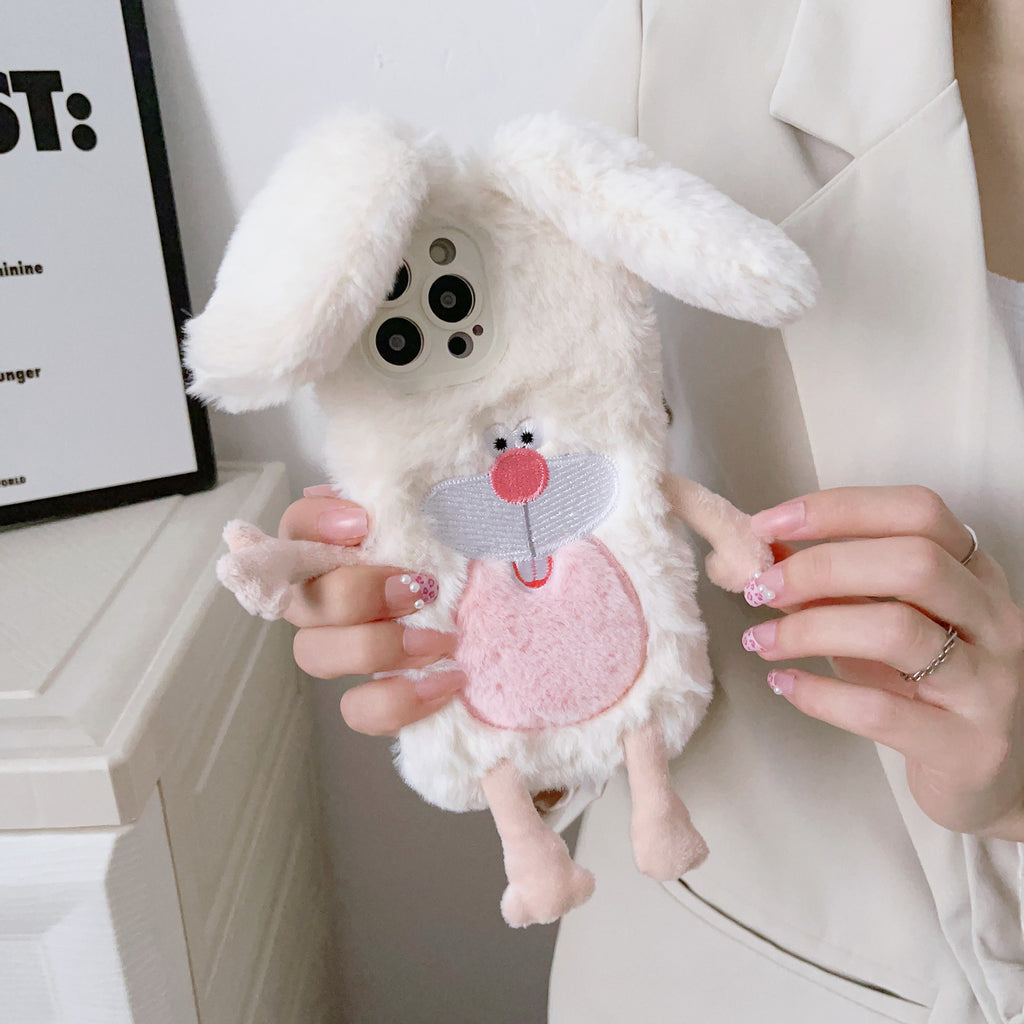 ラビットファーiPhoneケース