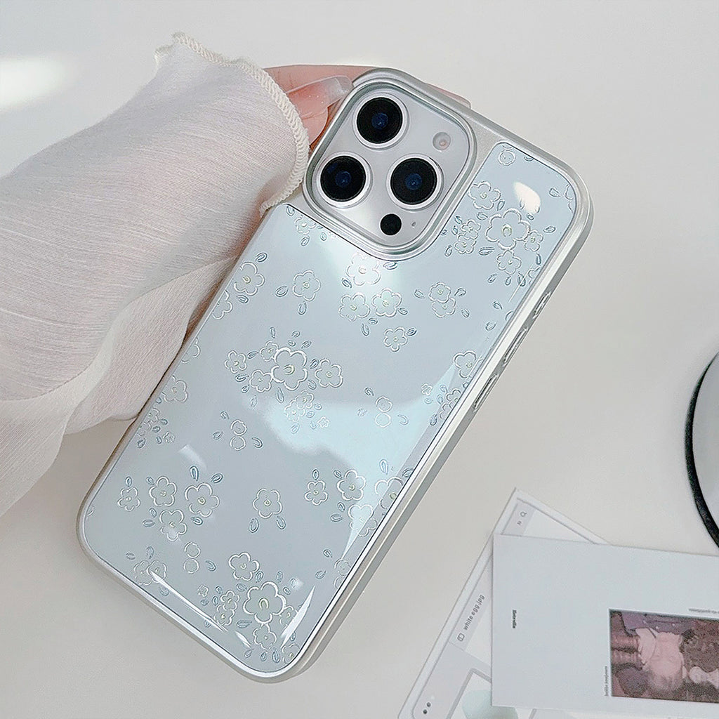 フラワープリント｜透明感iPhoneケース