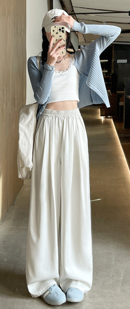 脚長シルエット｜ワイドデニムパンツ