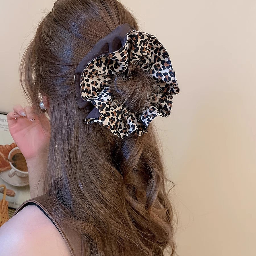 レオパード柄｜ボリュームシュシュ