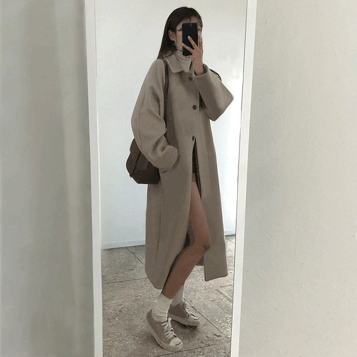 ストレートラインロングコート