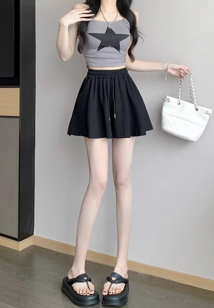 ふんわりシルエット｜スカート風ショートパンツ