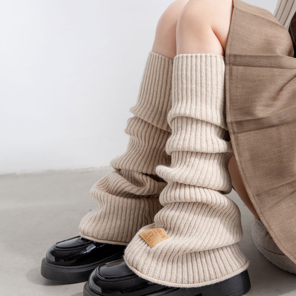 リブニットレッグウォーマー