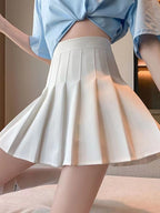 スタイルアップ叶える｜ハイウエストプリーツスカート