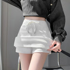 スポーティに盛れる！万能スウェット素材｜レイヤードスカート