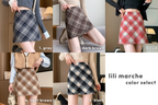 チェック柄ミニ｜Aラインスカート