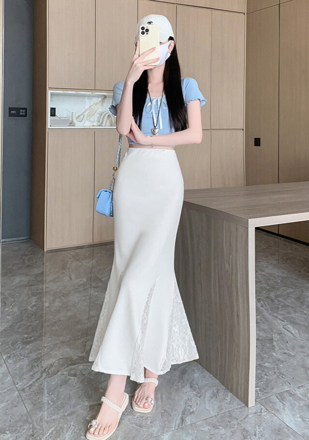 レースが映える｜マーメイドスカート