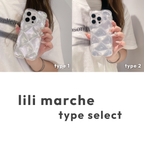 クリアキルティングラメiPhoneケース